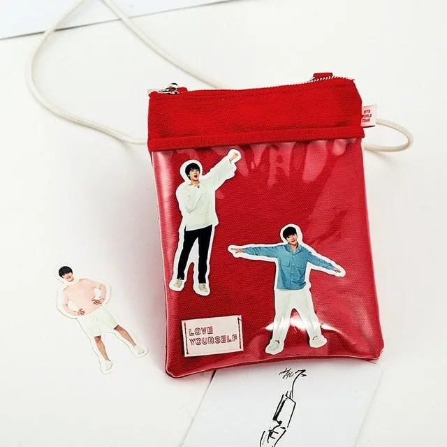 J-Hope style Red Messenger Tour Bag