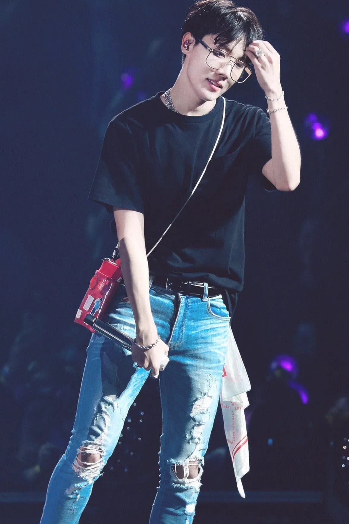 J-Hope style Red Messenger Tour Bag