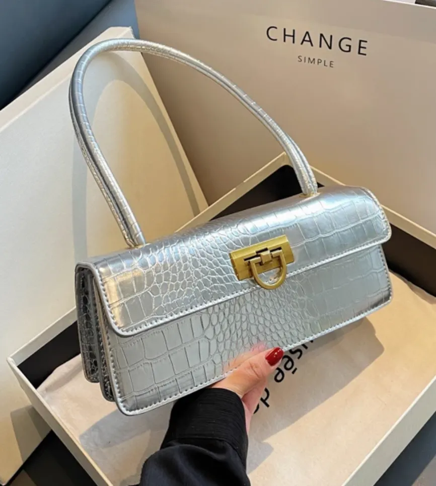 JANICE FAUX CROC MINIMAL BAG
