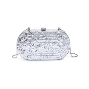 Jimberly acrylic evening bag: Silver