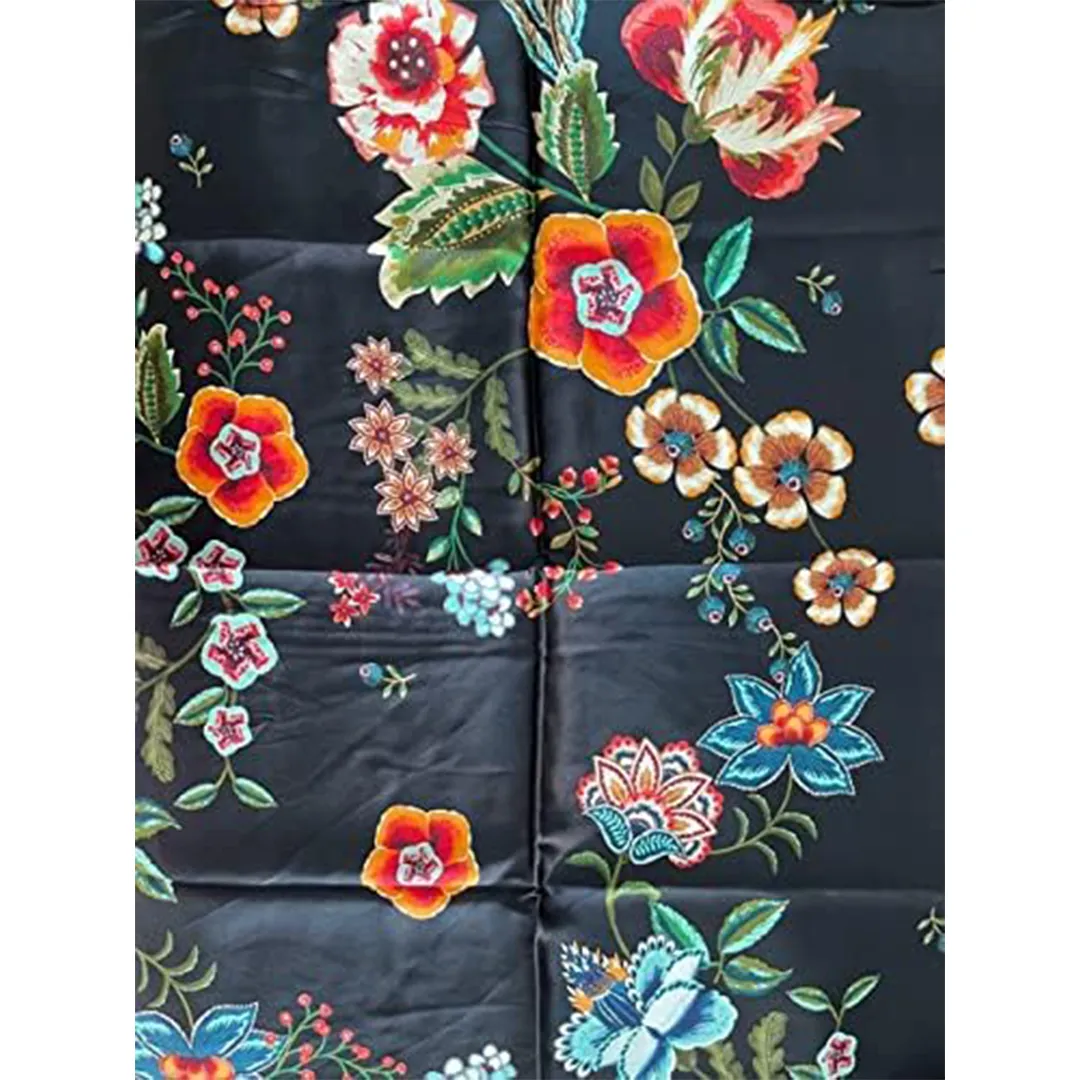 Johnny Was Decklyn Ardell Silk 1 Pillowcase Zip Home Lounge Floral Black Bag New