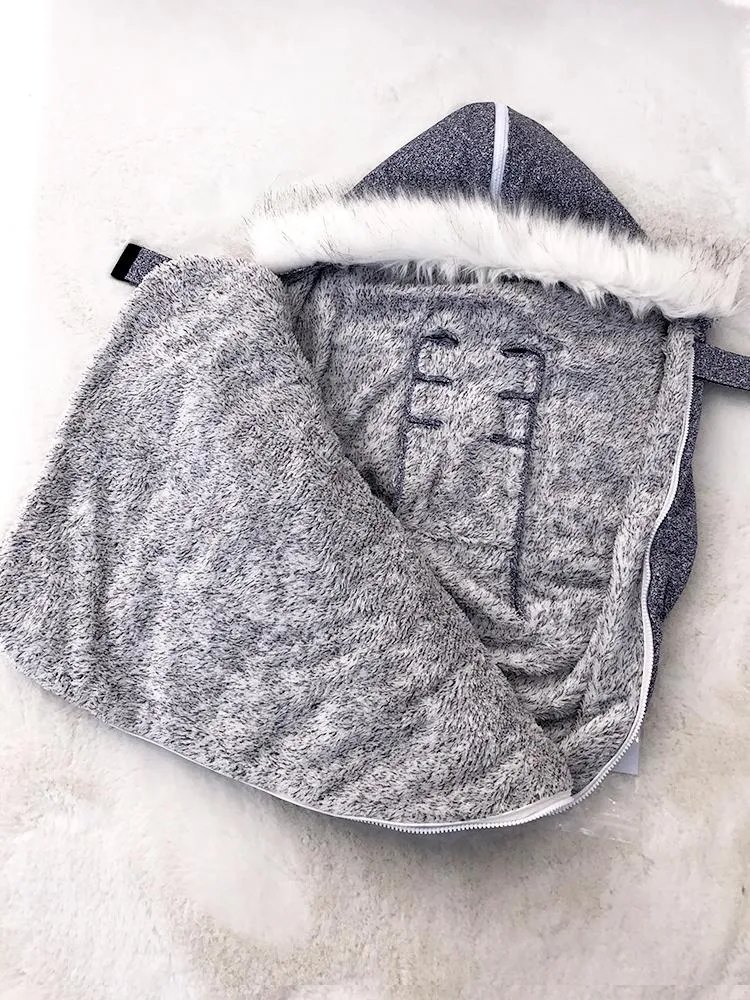 Juddlies - Infant Push Chair & Car Seat Bag   - Salt & Pepper Grey 0-12 Months