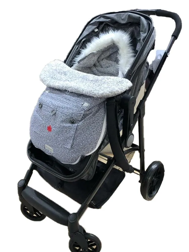 Juddlies - Infant Push Chair & Car Seat Bag   - Salt & Pepper Grey 0-12 Months