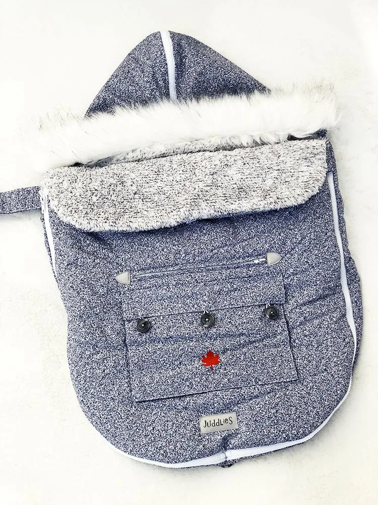 Juddlies - Infant Push Chair & Car Seat Bag   - Salt & Pepper Grey 0-12 Months