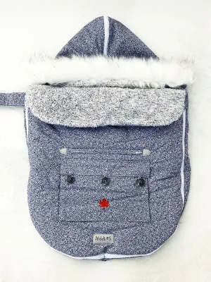Juddlies - Infant Push Chair & Car Seat Bag   - Salt & Pepper Grey 0-12 Months