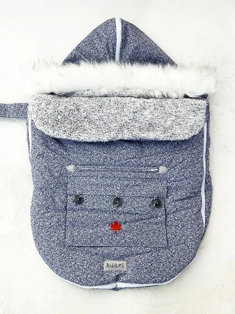 Juddlies - Infant Push Chair & Car Seat Bag   - Salt & Pepper Grey 0-12 Months