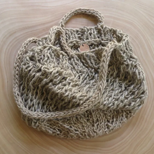 jute hand knotted market bag - Kkibo