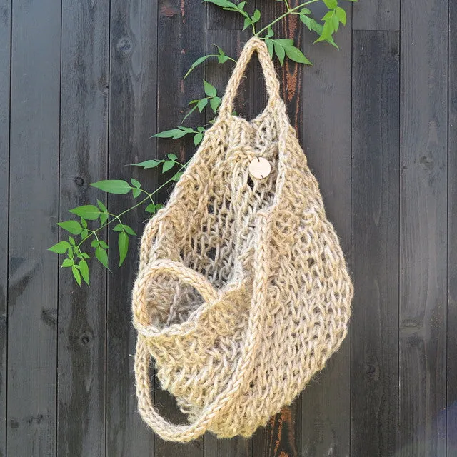 jute hand knotted market bag - Kkibo