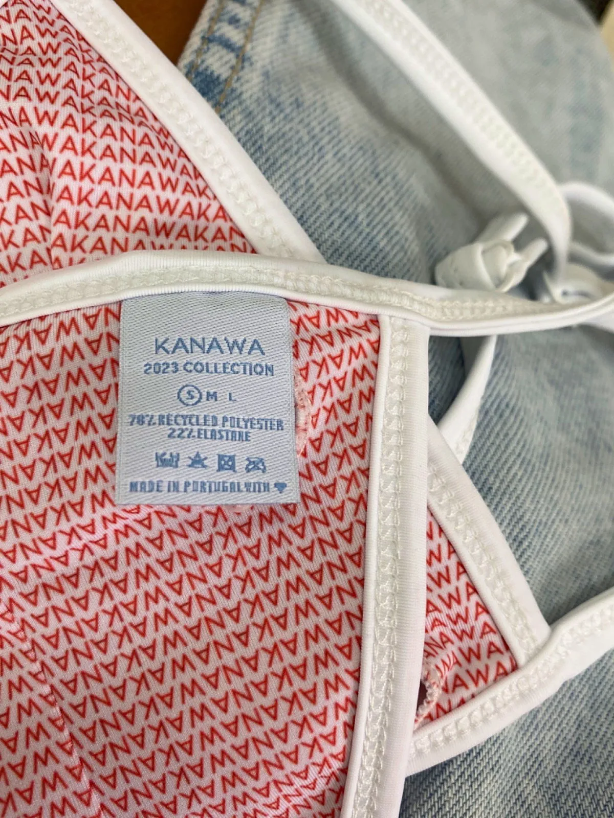 Kanawa White & Red Bikini Set UK S/M