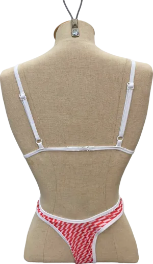 Kanawa White & Red Bikini Set UK S/M