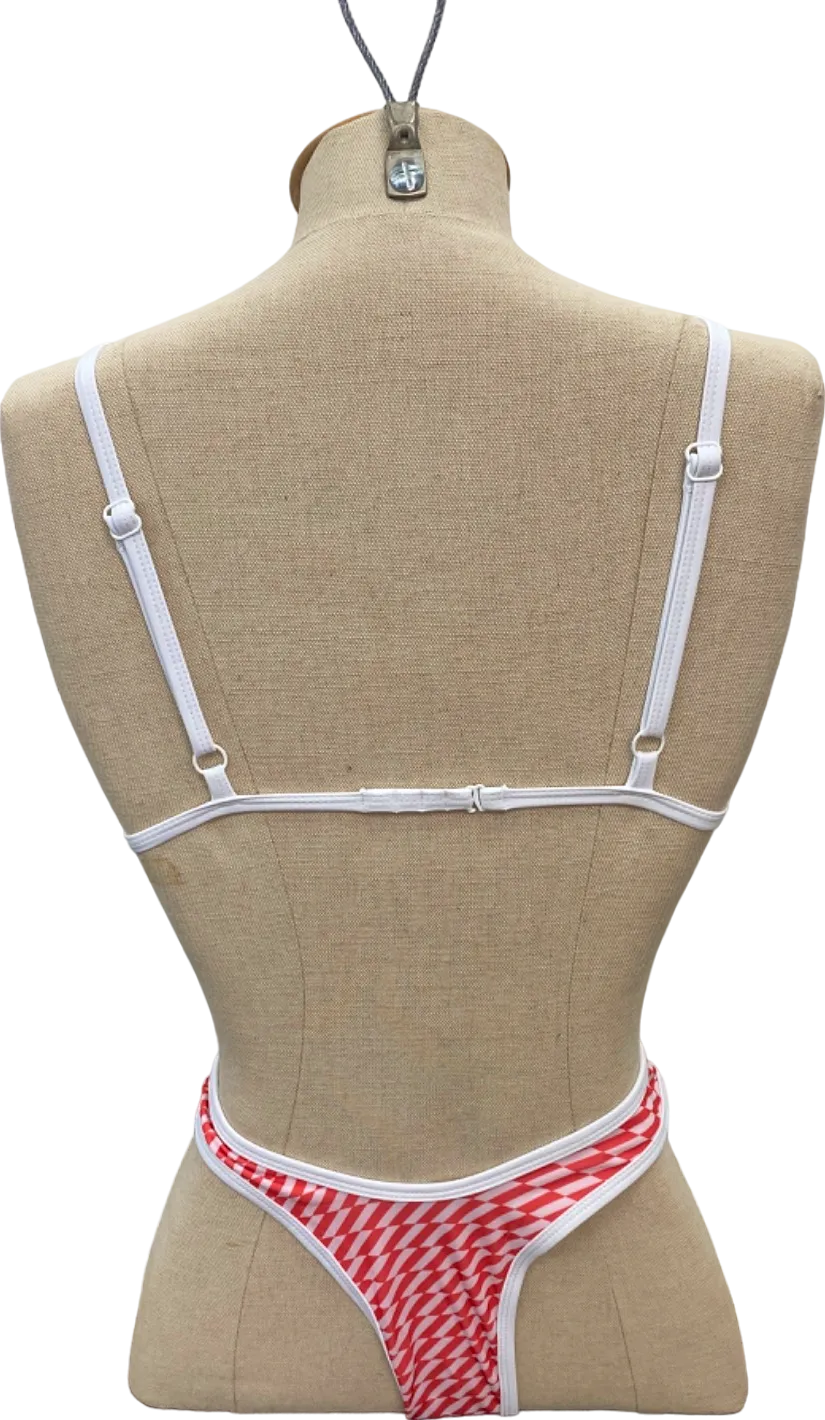 Kanawa White & Red Bikini Set UK S/M