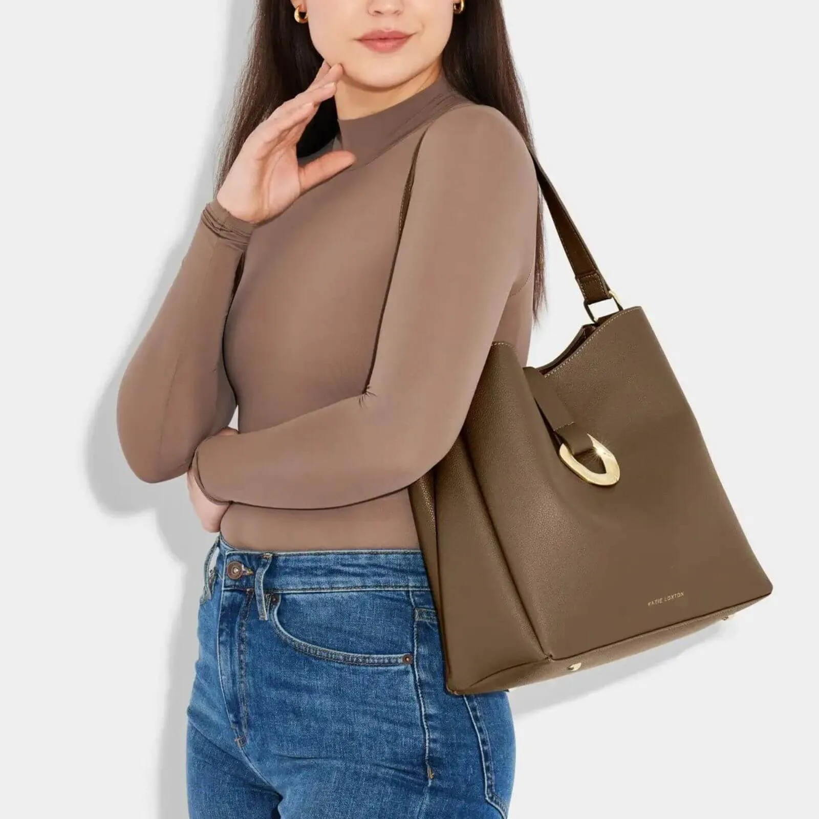 Katie Loxton Blake Shoulder Bag - Mink