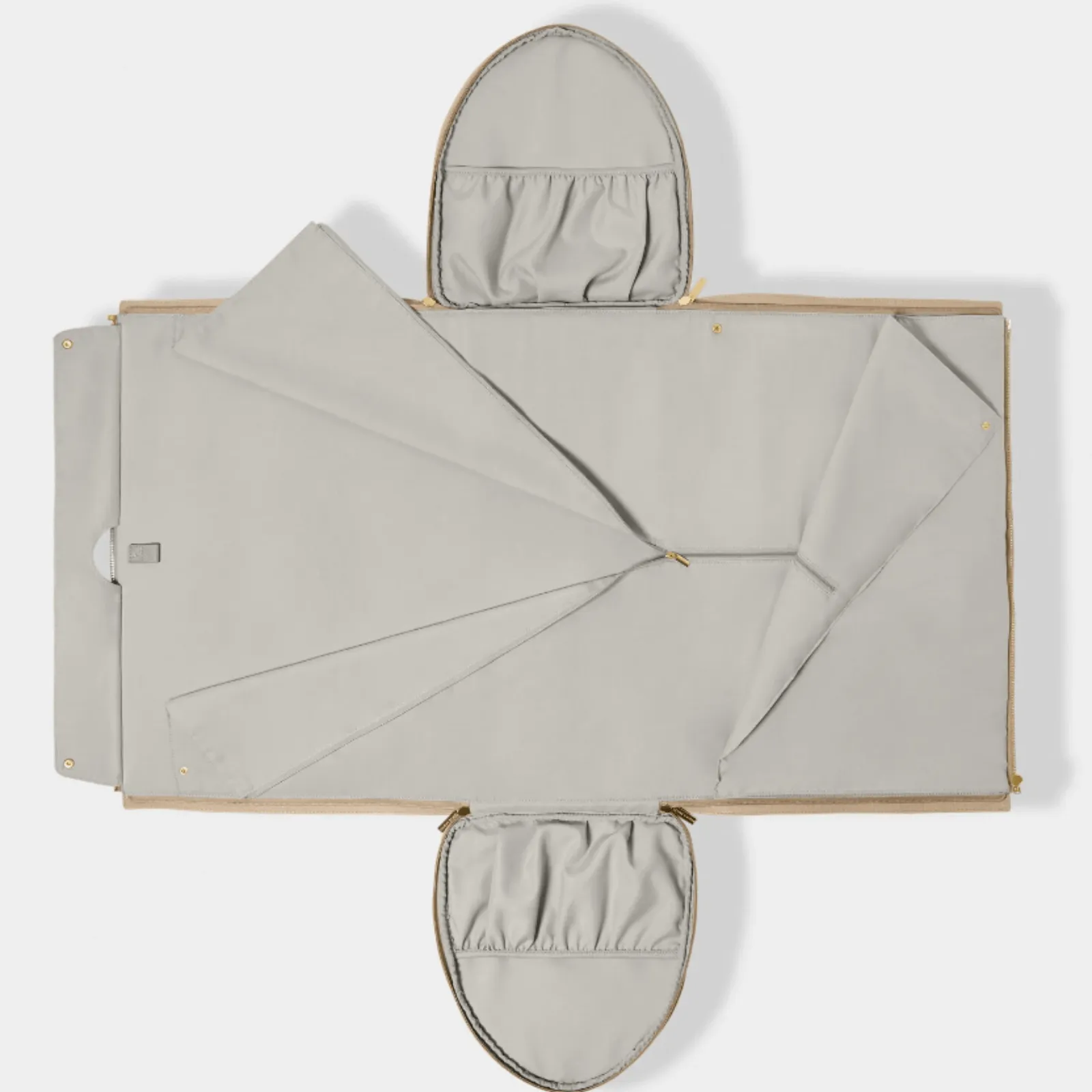 Katie Loxton Fold Out Garment Weekend Bag - Light Taupe