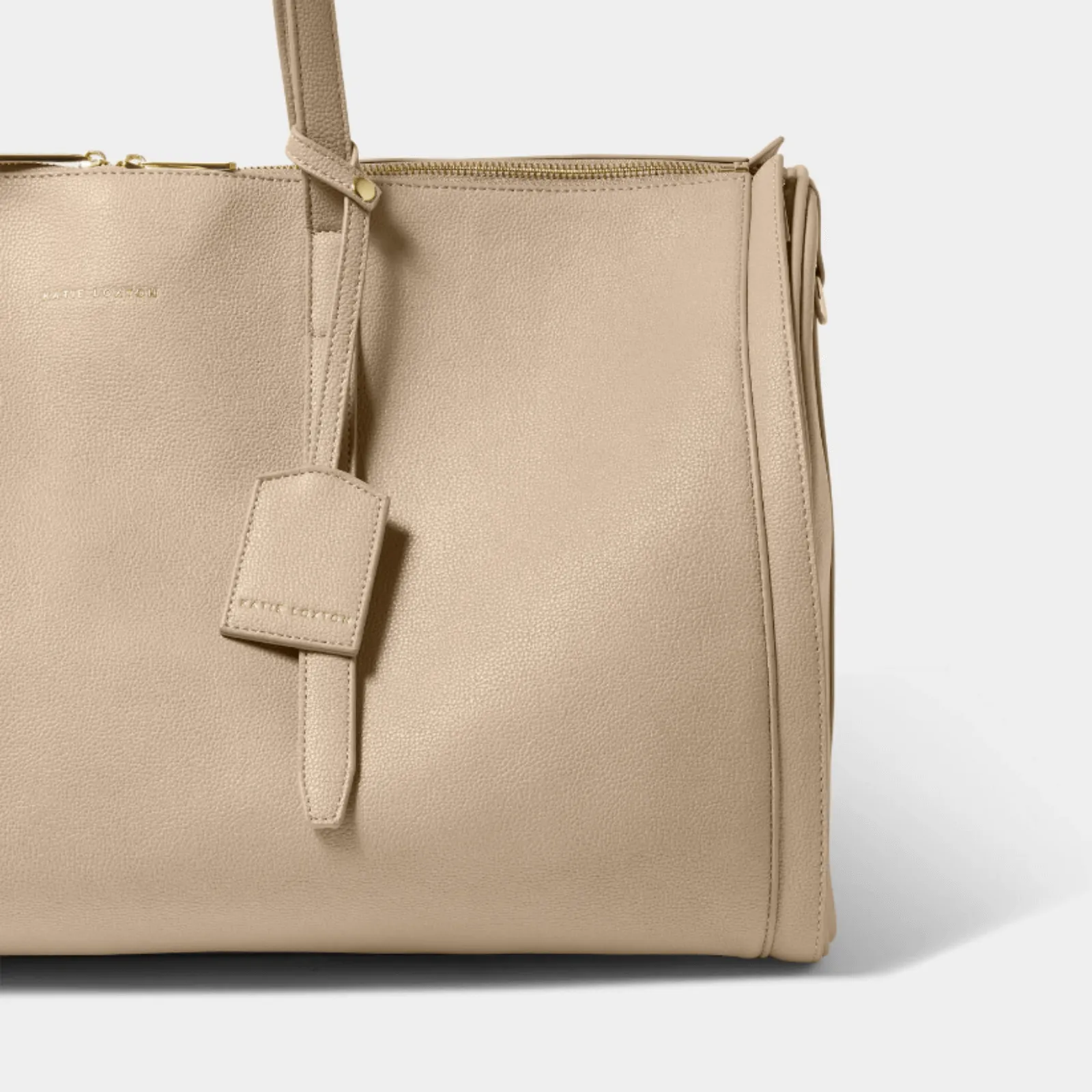 Katie Loxton Fold Out Garment Weekend Bag - Light Taupe