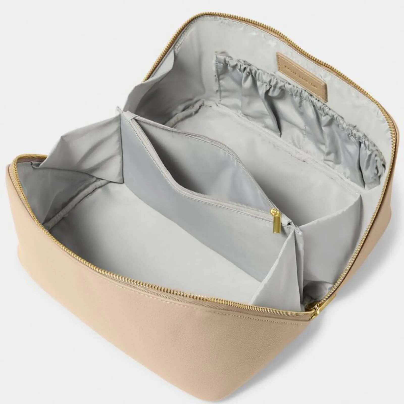 Katie Loxton Large Make Up Wash Bag - Light Taupe