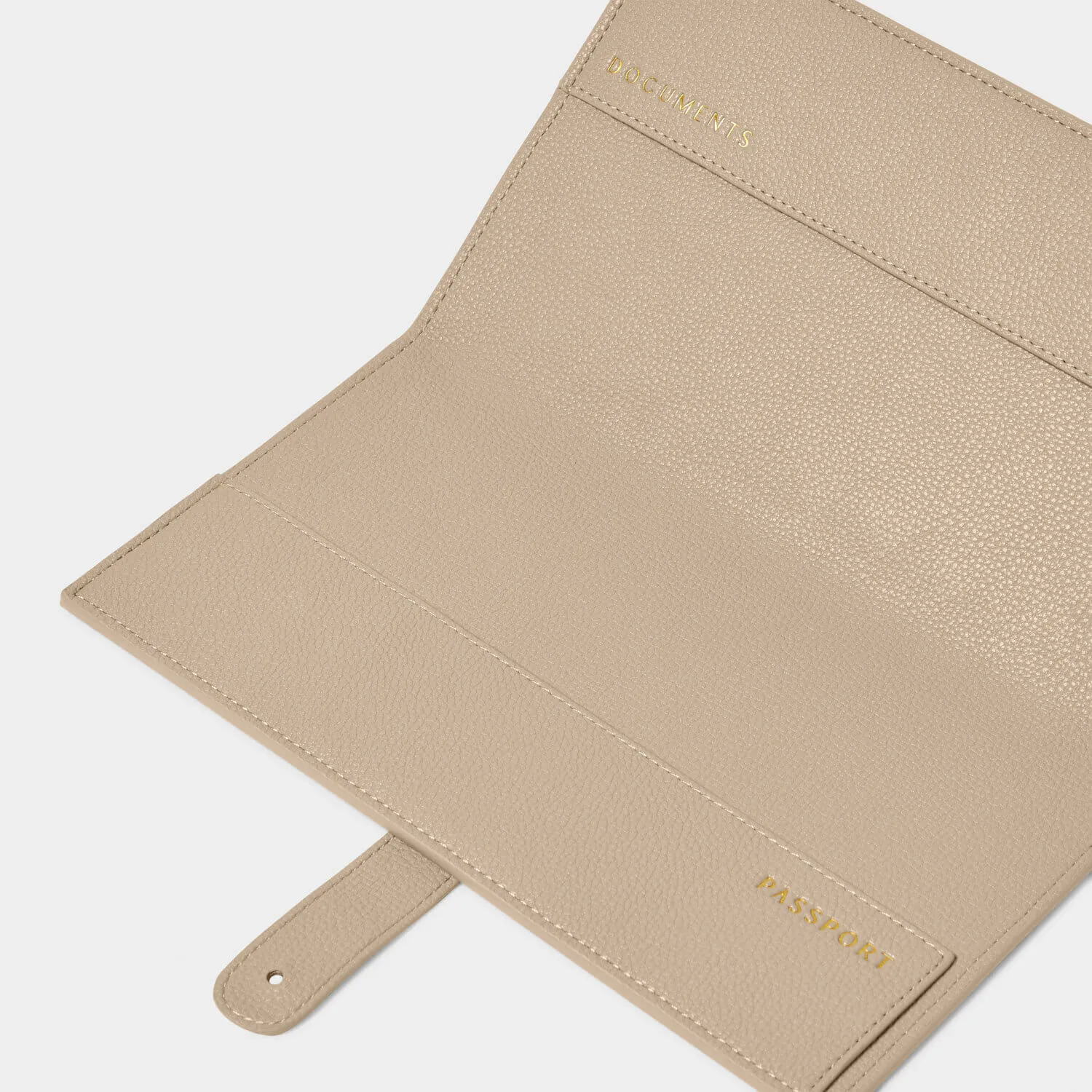 Katie Loxton Light Taupe Travel Wallet - Adventure Memories Happiness