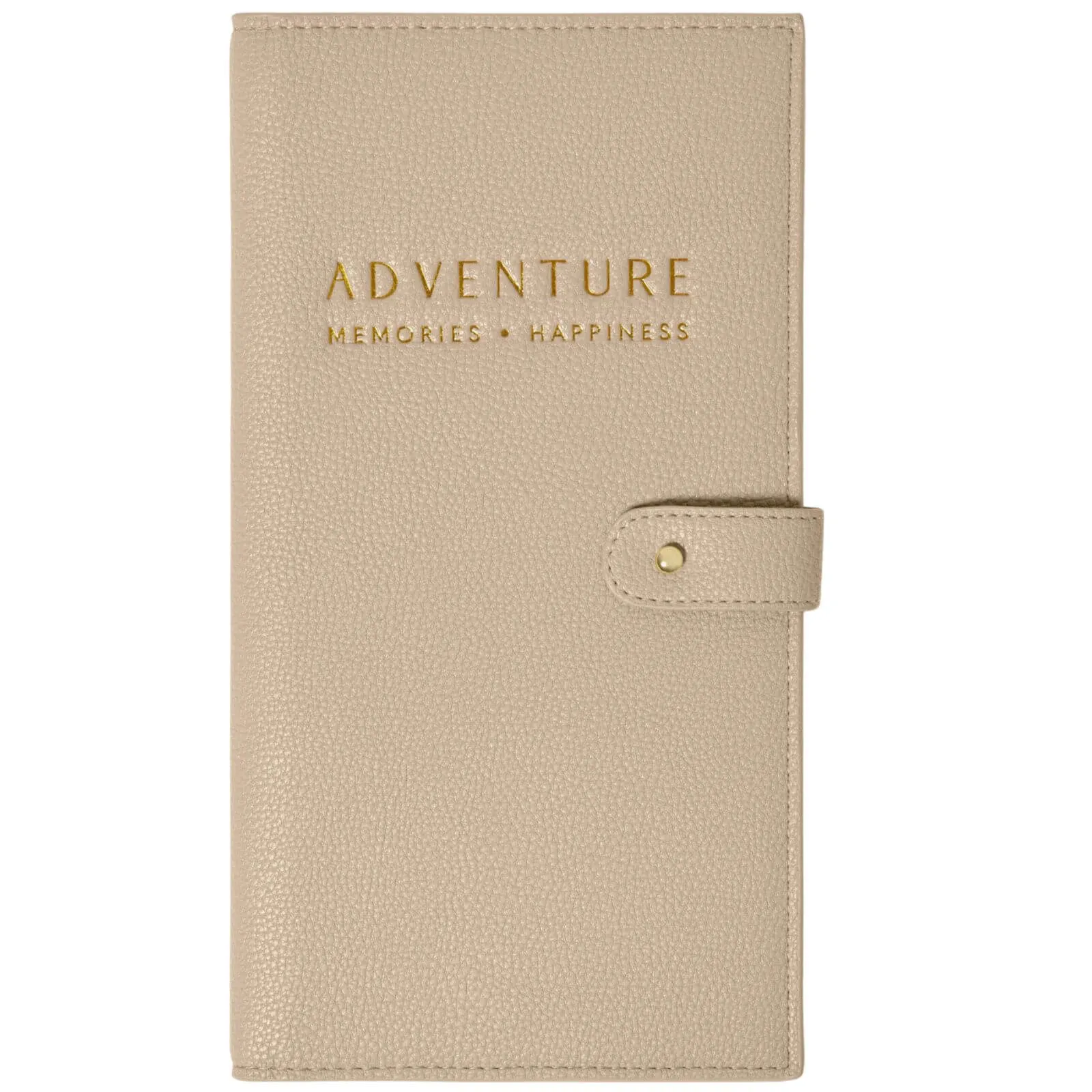 Katie Loxton Light Taupe Travel Wallet - Adventure Memories Happiness