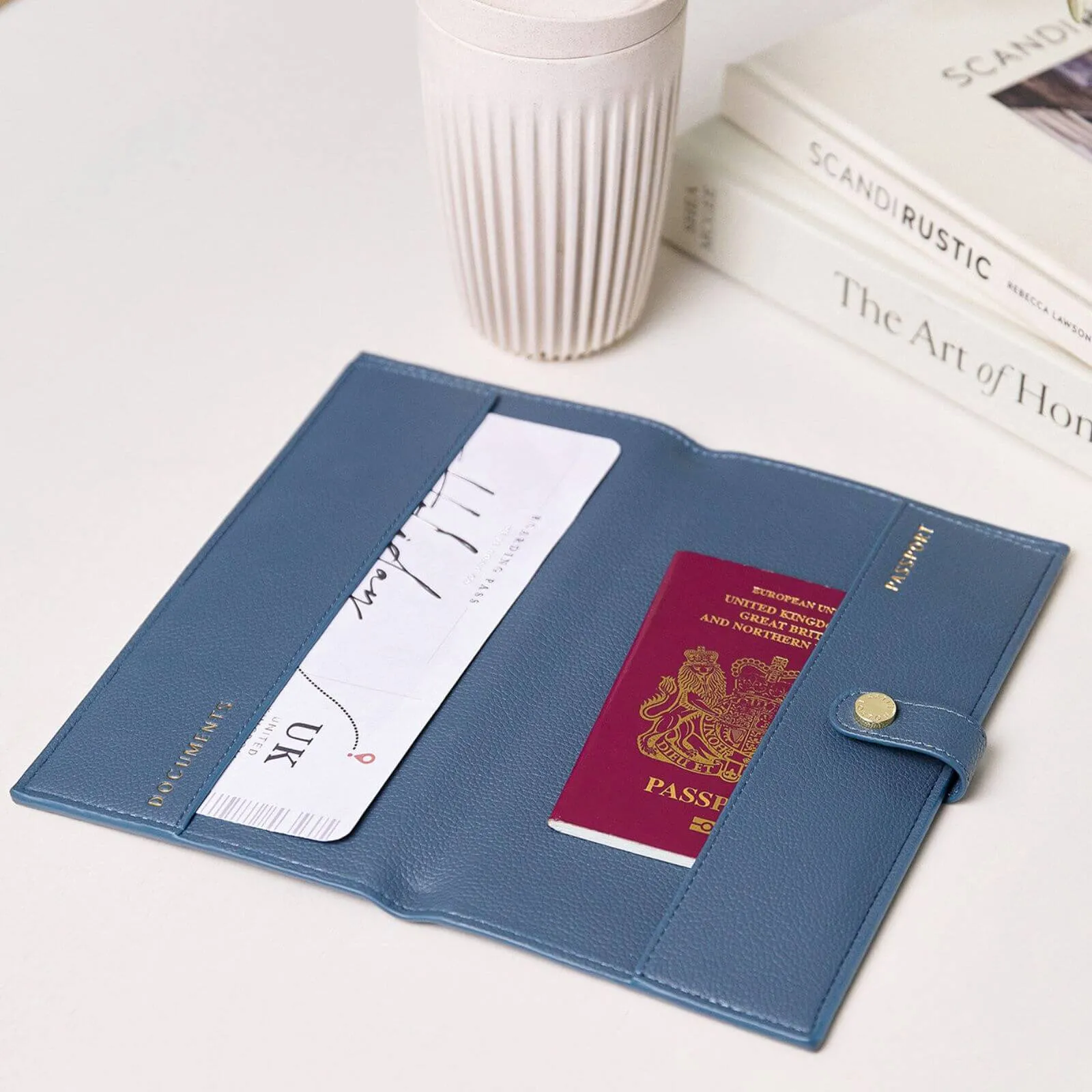 Katie Loxton Navy Travel Wallet - Discover