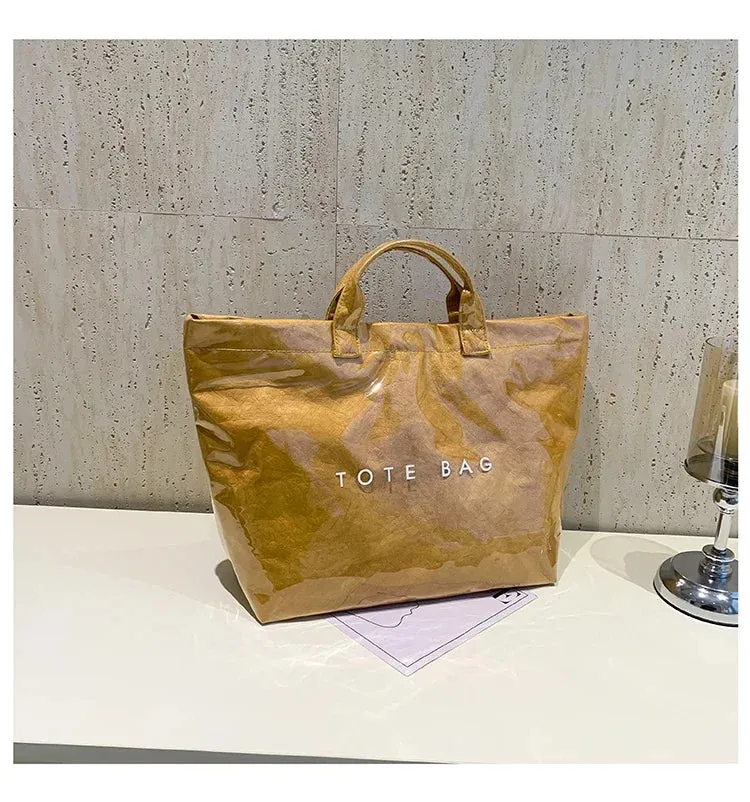 Kawaii Chic Clear Tote Bag 🌈✨ | Stylish & Spacious Velcro Handbag for Women 👜💕 | Perfect for Casual Outings!