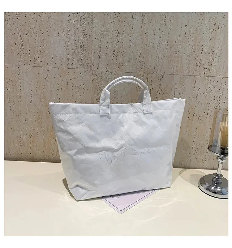 Kawaii Chic Clear Tote Bag 🌈✨ | Stylish & Spacious Velcro Handbag for Women 👜💕 | Perfect for Casual Outings!