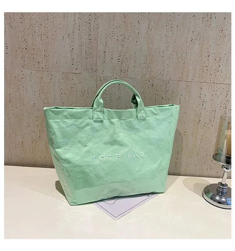 Kawaii Chic Clear Tote Bag 🌈✨ | Stylish & Spacious Velcro Handbag for Women 👜💕 | Perfect for Casual Outings!