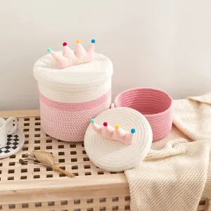 Kawaii Crown Storage Bucket (set of 2)