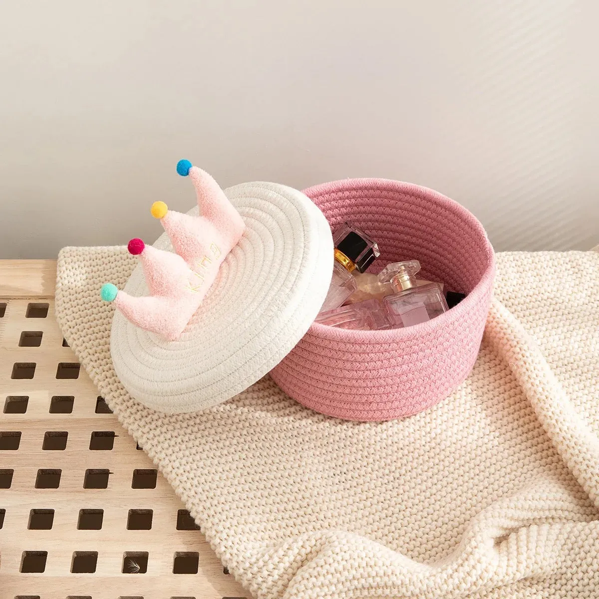 Kawaii Crown Storage Bucket (set of 2)