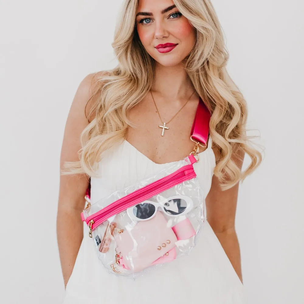 Kehlani Clear Stadium Bum Bag by Pretty Simple