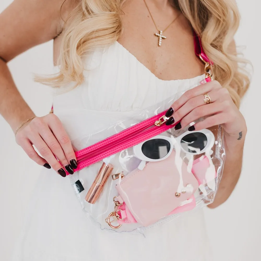 Kehlani Clear Stadium Bum Bag by Pretty Simple