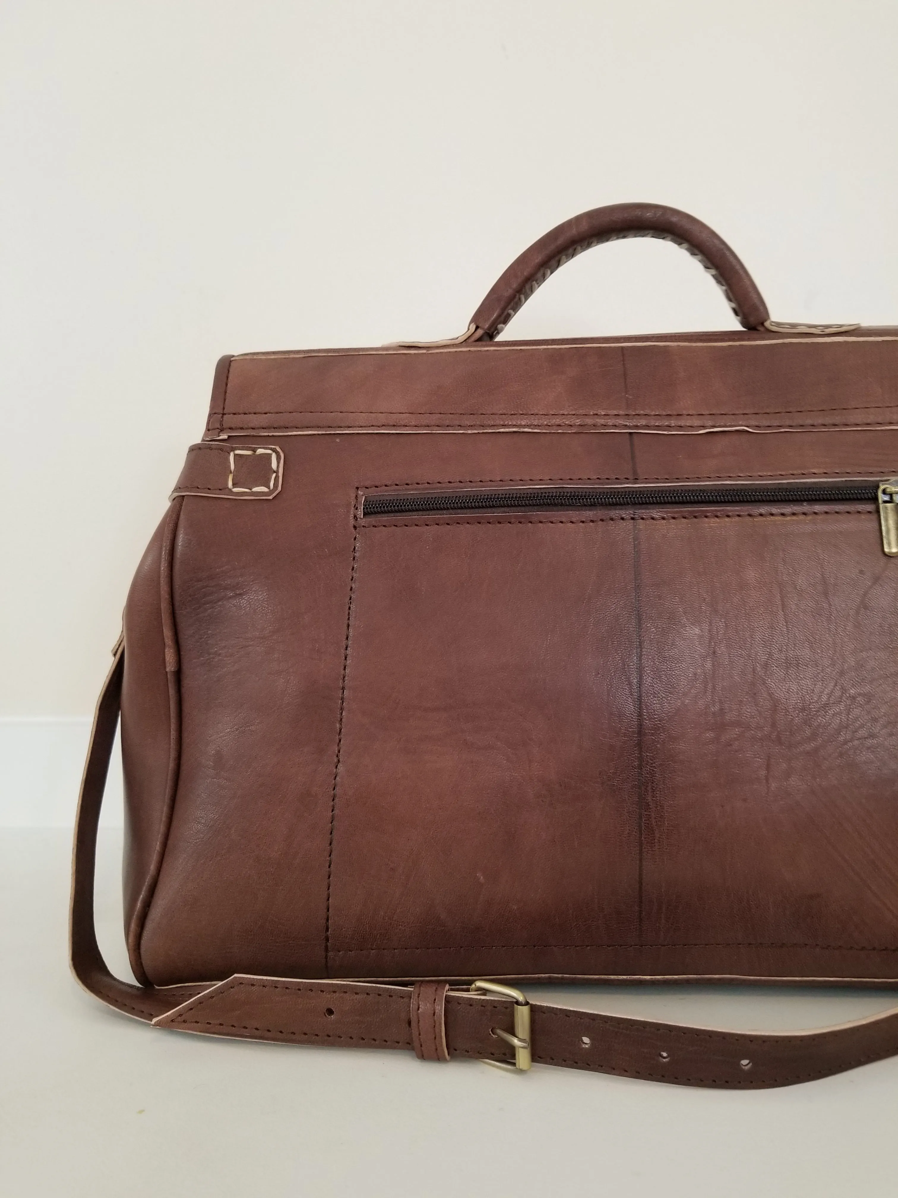 Kilim Leather Bag - Medium