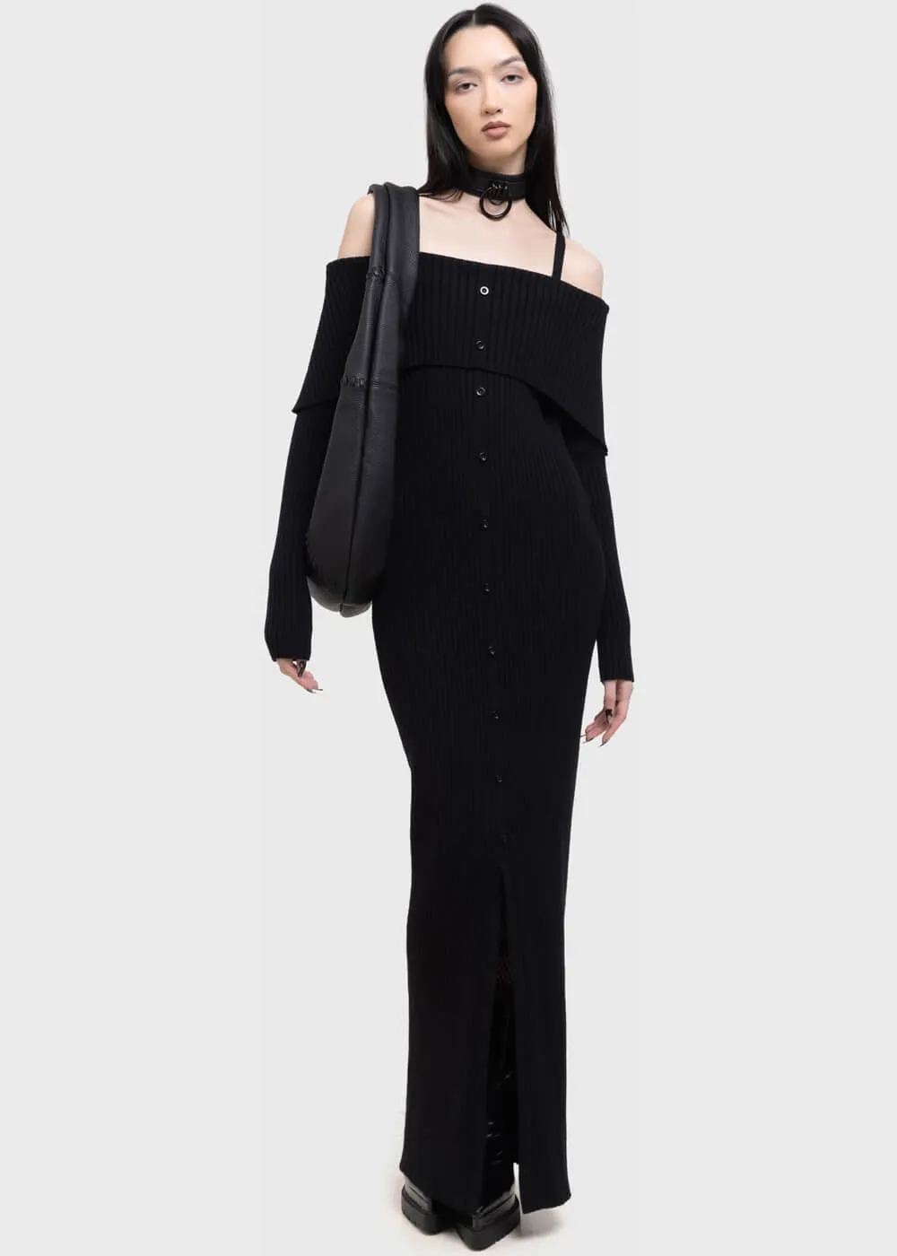 Killstar Kihilist Shadow Empress Maxi Dress Black