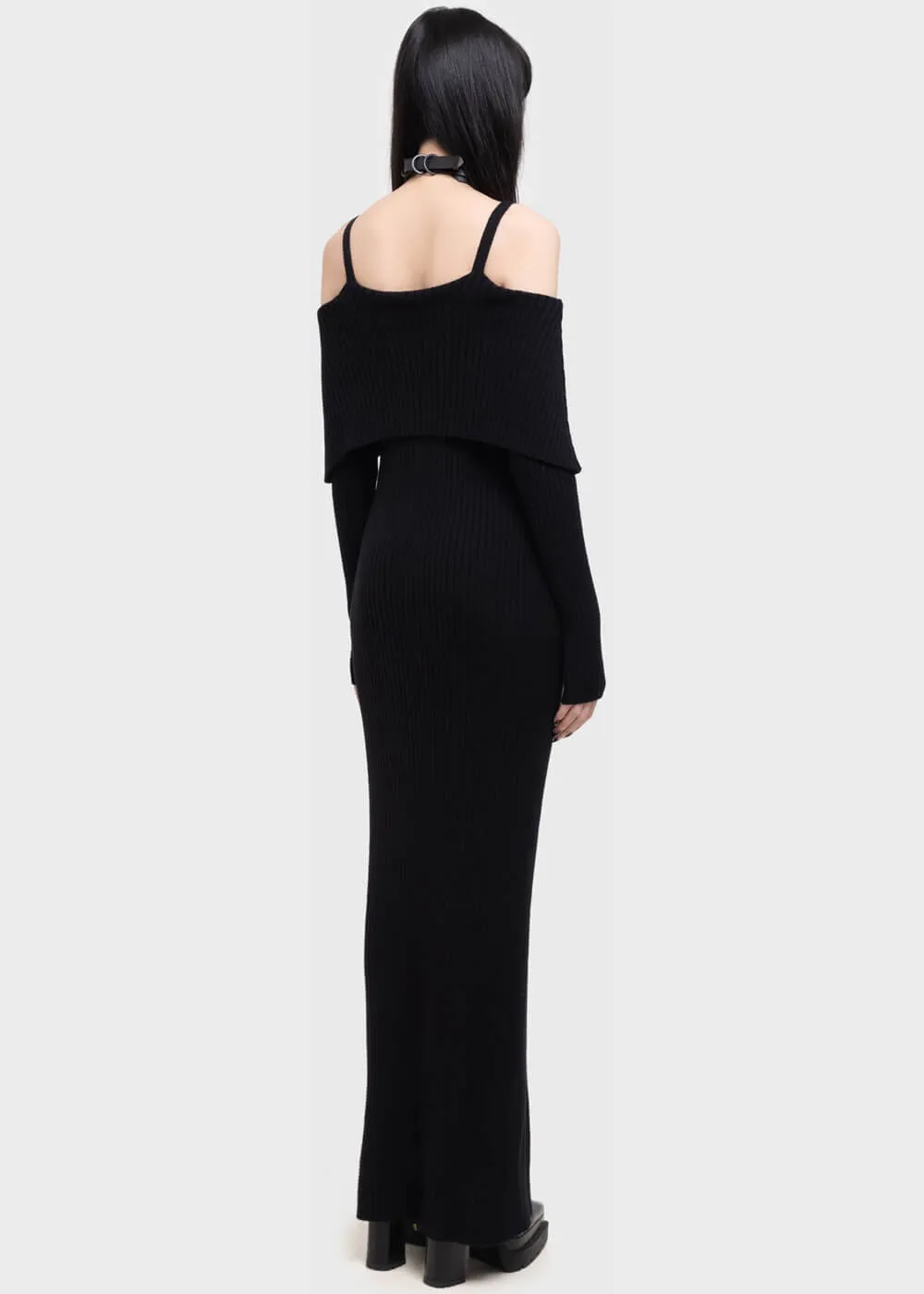 Killstar Kihilist Shadow Empress Maxi Dress Black