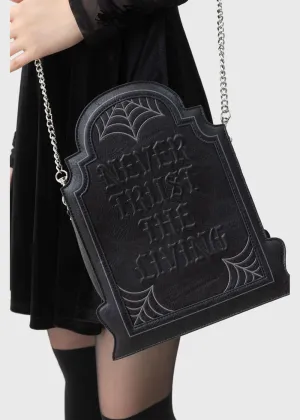 Killstar x Beetlejuice Here Lies Beetlejuice Bag Black