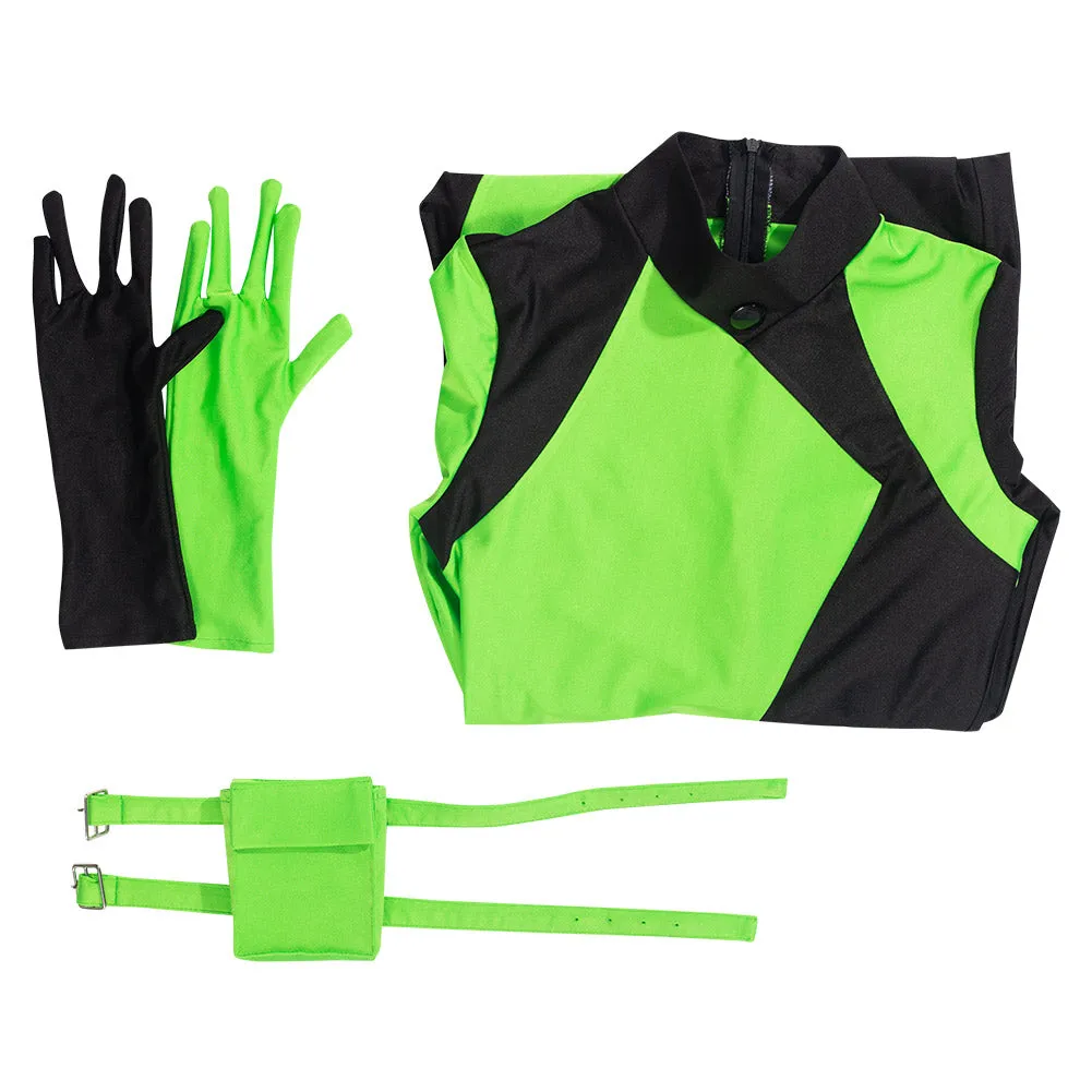 Kim Possible Shego Cosplay Costume Adult Jumpsuit Outfits Halloween Carnival Suit