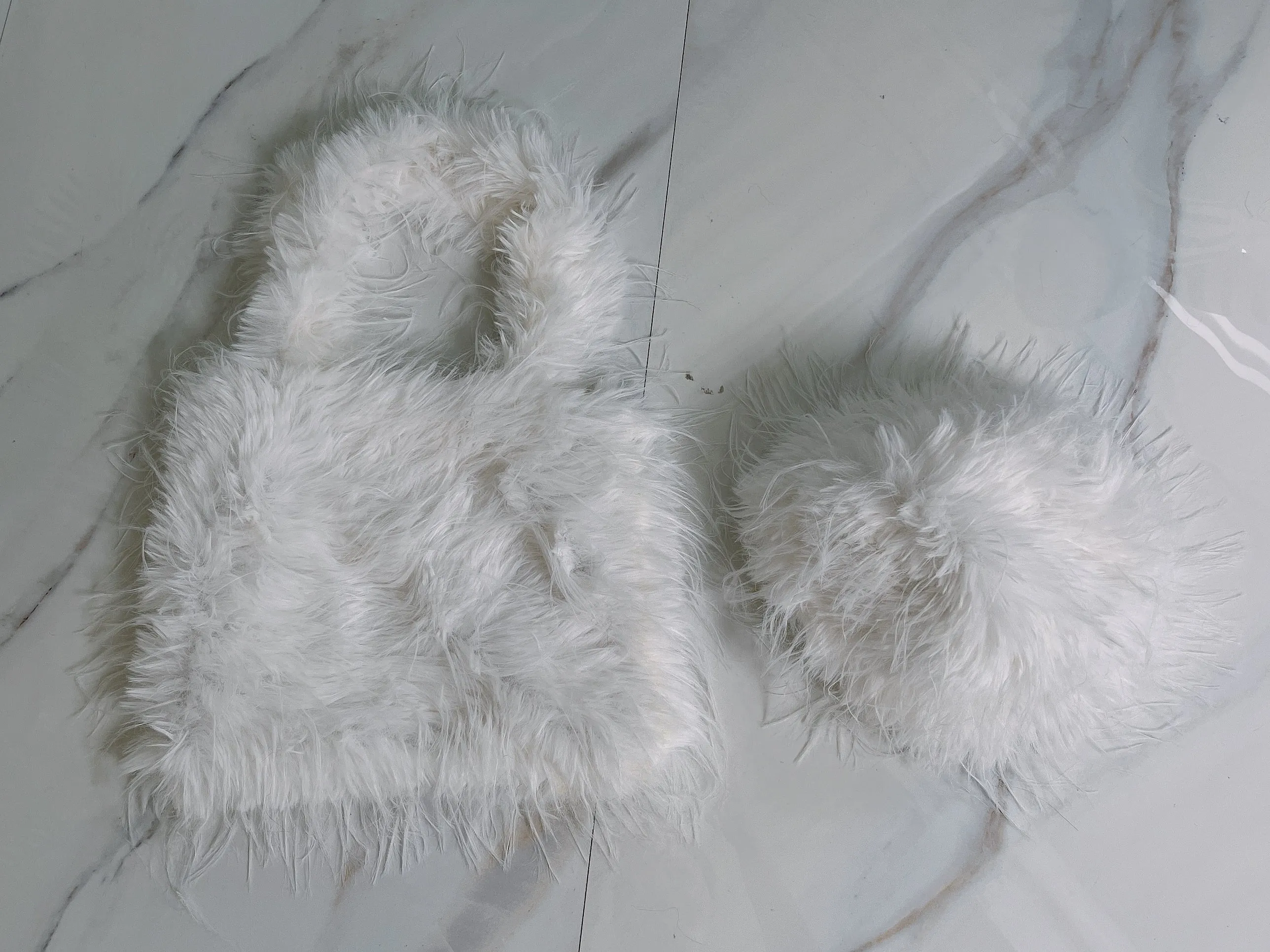 KM1415 KM1420 - FURRY BUCKET HAT & BAG SET (ONE SIZE)