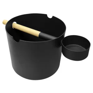 KOLO Sauna Bucket and Ladle, black