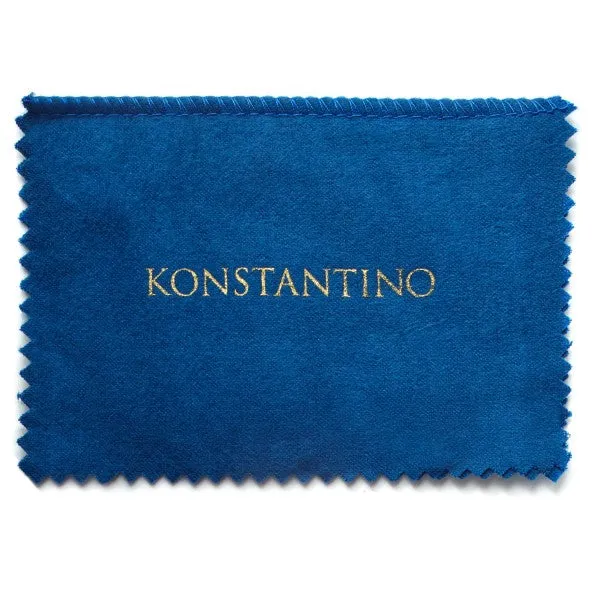 Konstantino Men's Sterling Silver Ring With Engraved Diamond Patterns