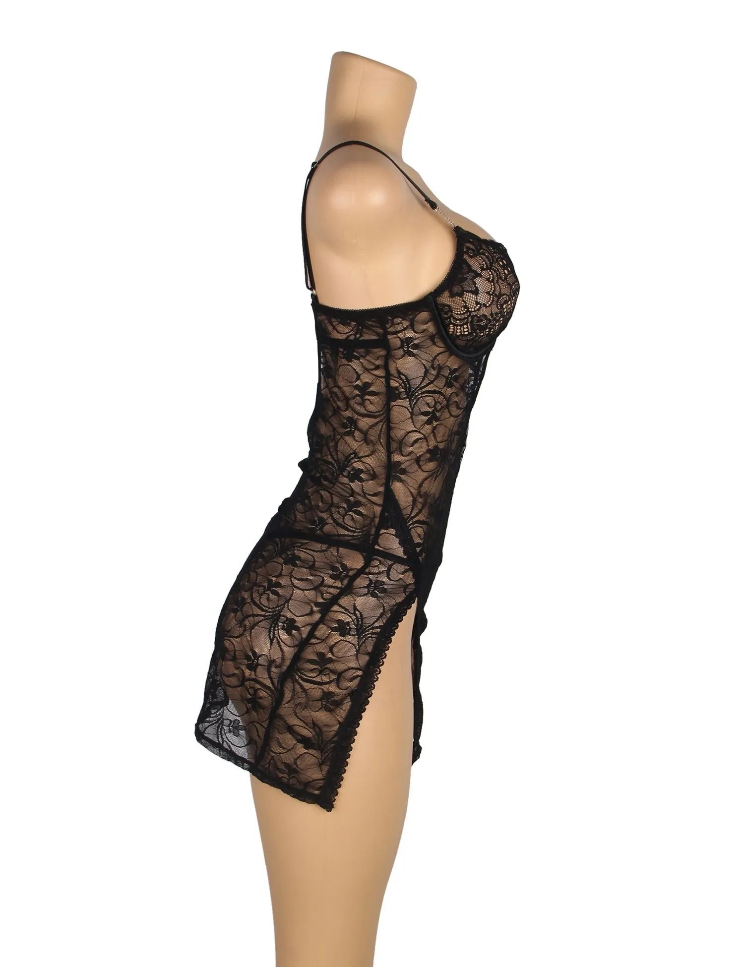 Lace With Underwire Adjustable Straps Babydoll Egypt Lingerie