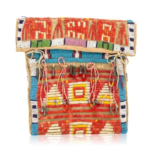 Lakota Quilled Mirror Bag