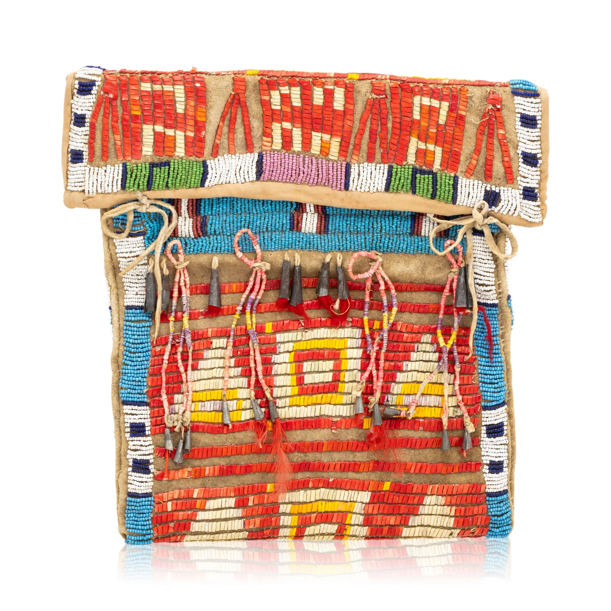 Lakota Quilled Mirror Bag