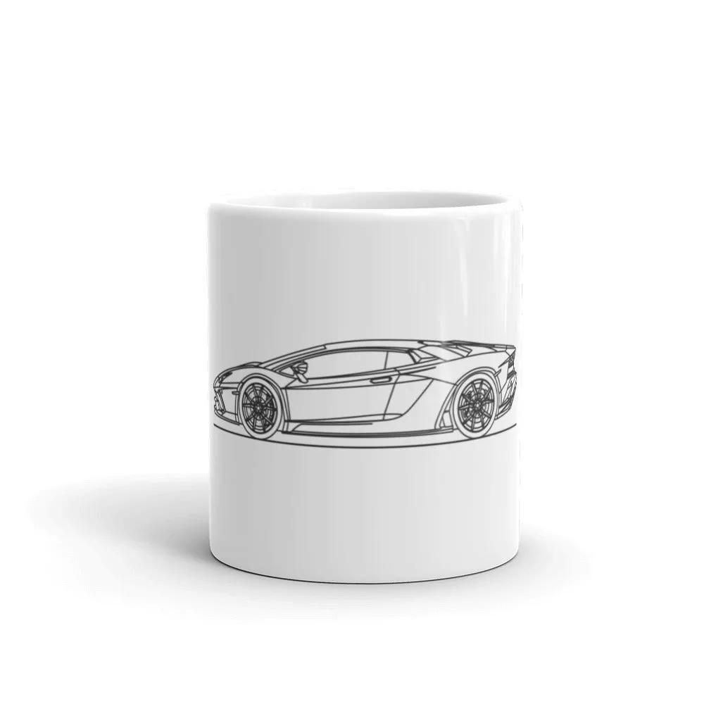 Lamborghini Aventador S Silhouette Mug