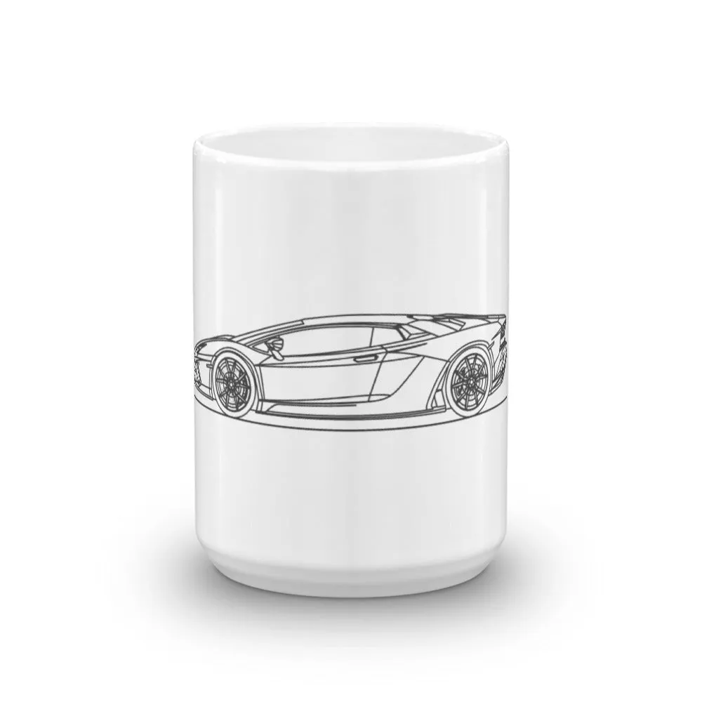 Lamborghini Aventador S Silhouette Mug