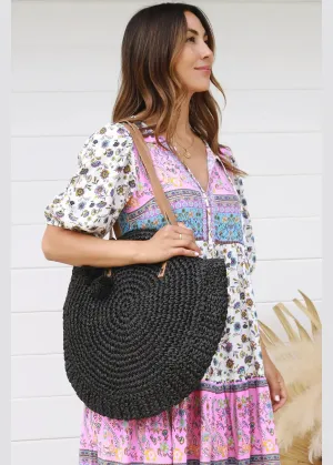 Large Black Boho Handbag