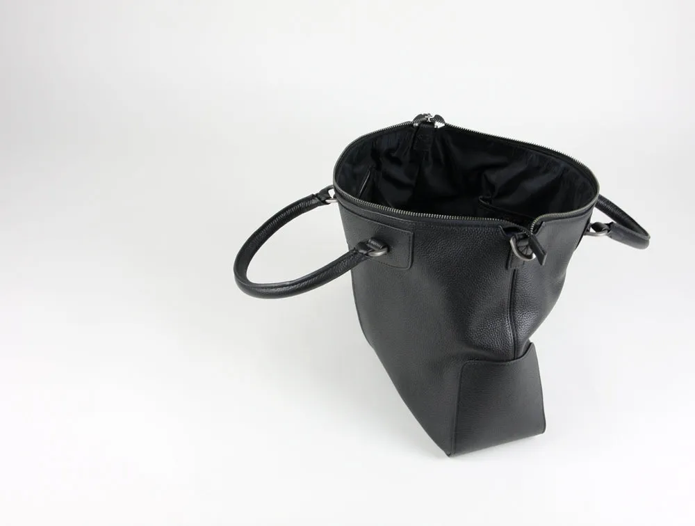 Large Womens Black Leather Work Handbag Purse Leather Crossbody Purse Shoulder Bag for Ladies