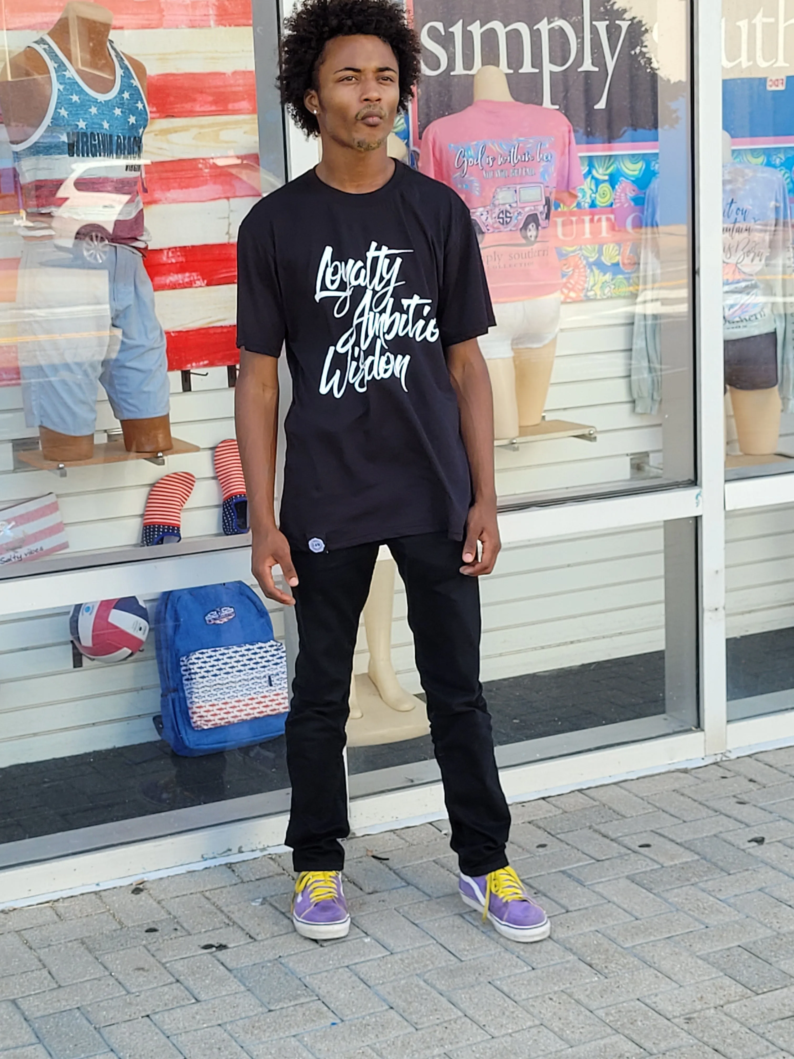L.A.W Black Script T-shirt