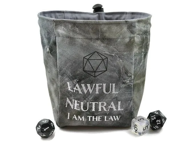 Lawful Neutral Dice Bag, Tan
