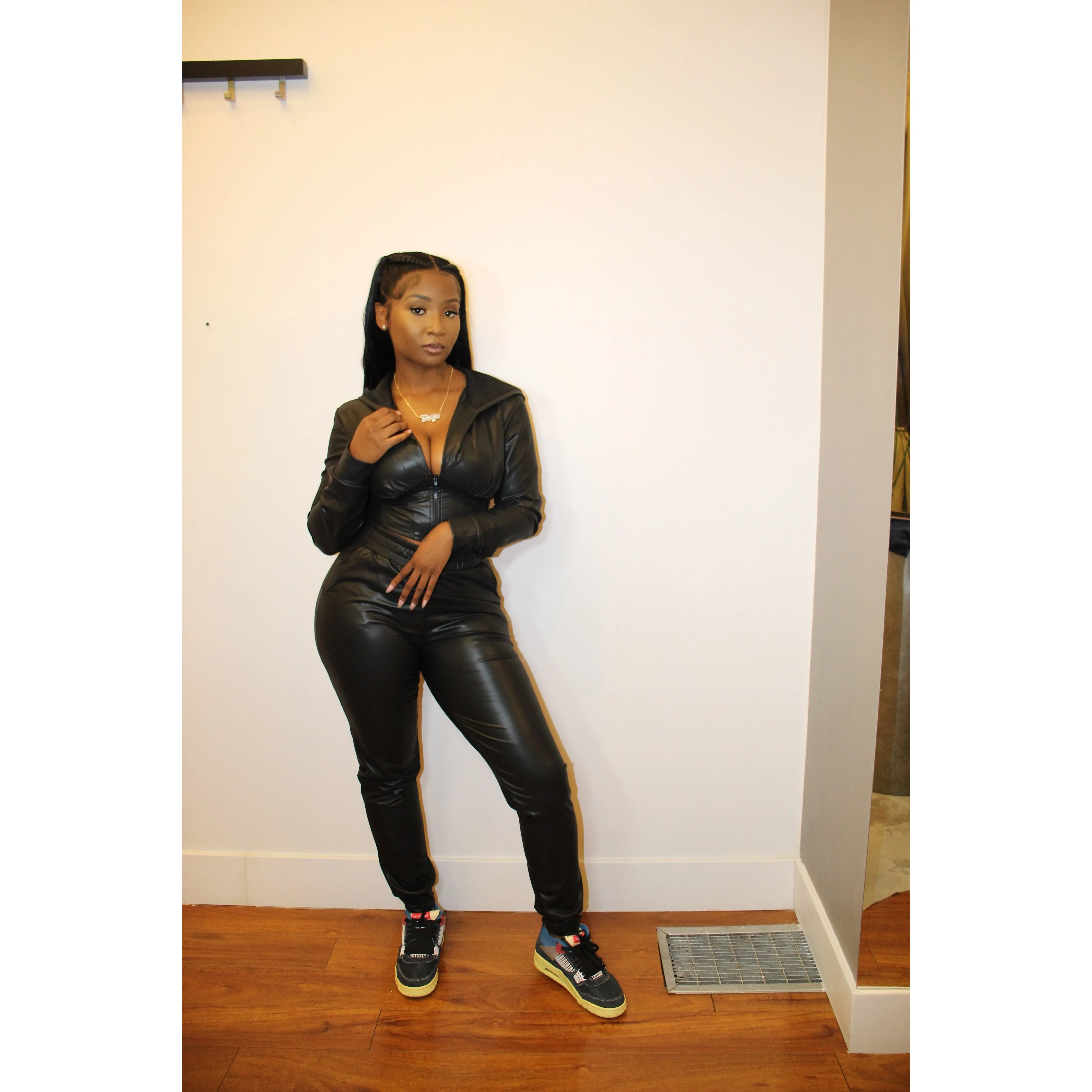 Leather Jogger