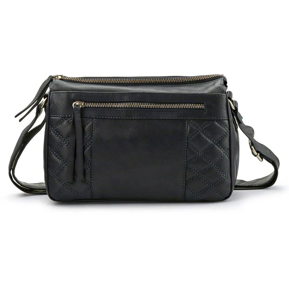 Leather Zip-Close Shoulder Bag - JEWN39003 / 325 229