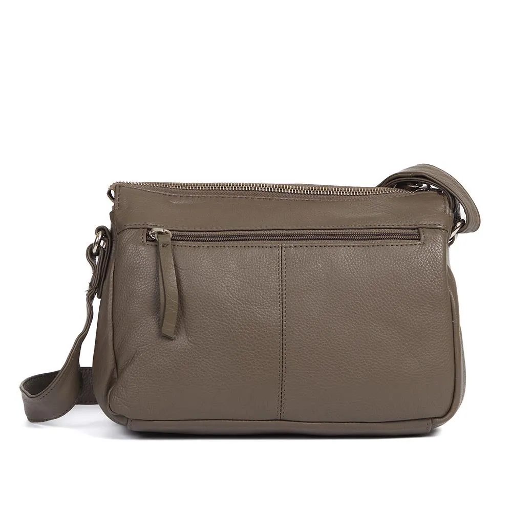 Leather Zip-Close Shoulder Bag - JEWN39003 / 325 229