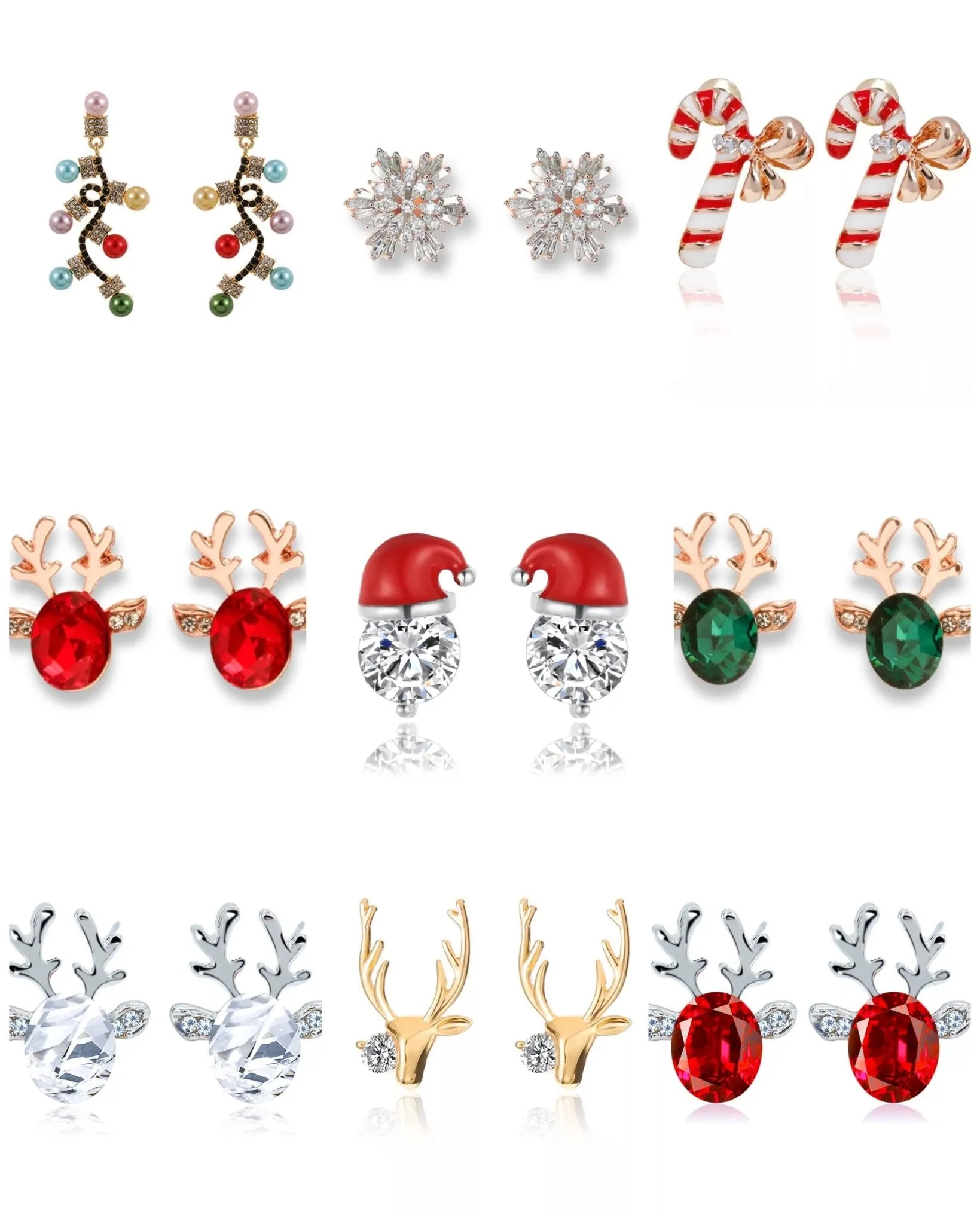 Let It Snow Swarovski Stud Earrings